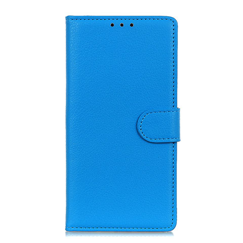 Coque Portefeuille Livre Cuir Etui Clapet T16 pour Samsung Galaxy Note 20 5G Bleu Ciel