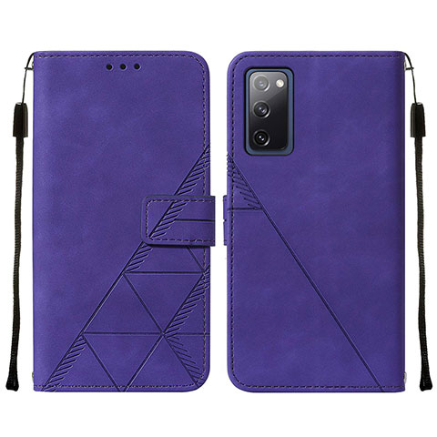 Coque Portefeuille Livre Cuir Etui Clapet Y01B pour Samsung Galaxy S20 FE (2022) 5G Violet