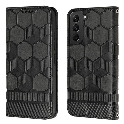 Coque Portefeuille Livre Cuir Etui Clapet Y01B pour Samsung Galaxy S21 5G Noir