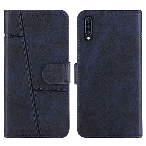 Coque Portefeuille Livre Cuir Etui Clapet Y01X pour Samsung Galaxy A50 Bleu