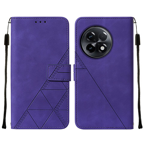 Coque Portefeuille Livre Cuir Etui Clapet Y02B pour OnePlus Ace 2 5G Violet