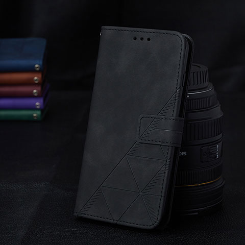 Coque Portefeuille Livre Cuir Etui Clapet Y02B pour Samsung Galaxy F22 4G Noir