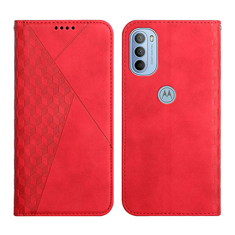 Coque Portefeuille Livre Cuir Etui Clapet Y02X pour Motorola Moto G31 Rouge