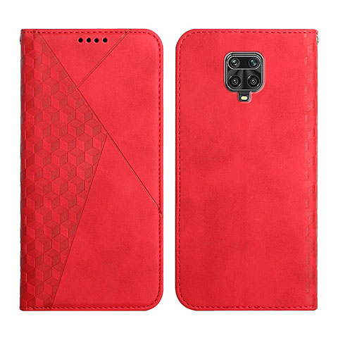 Coque Portefeuille Livre Cuir Etui Clapet Y02X pour Xiaomi Redmi Note 9 Pro Rouge