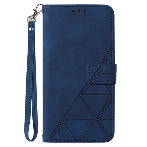 Coque Portefeuille Livre Cuir Etui Clapet Y03B pour Samsung Galaxy A02s Bleu