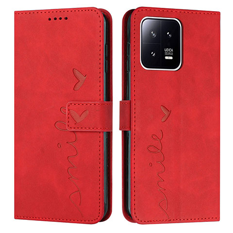 Coque Portefeuille Livre Cuir Etui Clapet Y04X pour Xiaomi Mi 13 Pro 5G Rouge