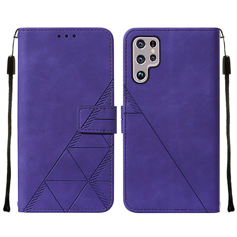 Coque Portefeuille Livre Cuir Etui Clapet Y07B pour Samsung Galaxy S21 Ultra 5G Violet