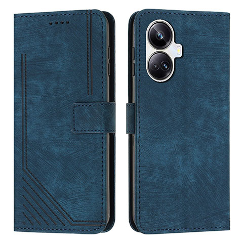 Coque Portefeuille Livre Cuir Etui Clapet Y07X pour Realme 10 Pro+ Plus 5G Bleu