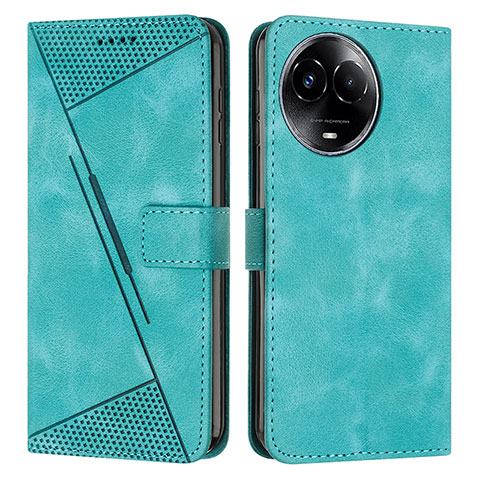 Coque Portefeuille Livre Cuir Etui Clapet Y07X pour Realme V50s 5G Vert