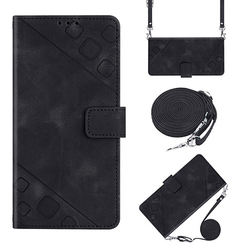 Coque Portefeuille Livre Cuir Etui Clapet YB2 pour Xiaomi Redmi A1 Noir