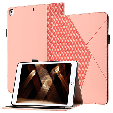 Coque Portefeuille Livre Cuir Etui Clapet YX1 pour Apple iPad 10.2 (2020) Or Rose