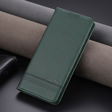 Coque Portefeuille Livre Cuir Etui Clapet YZ2 pour Huawei P60 Vert