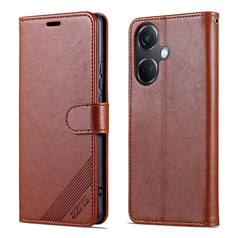 Coque Portefeuille Livre Cuir Etui Clapet YZ3 pour OnePlus Nord CE 3 5G Marron