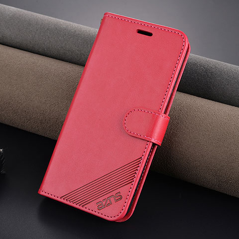 Coque Portefeuille Livre Cuir Etui Clapet YZ3 pour Xiaomi Mi 14 5G Rose Rouge
