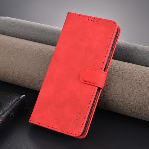 Coque Portefeuille Livre Cuir Etui Clapet YZ5 pour Xiaomi Redmi Note 13 5G Rose Rouge