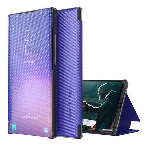 Coque Portefeuille Livre Cuir Etui Clapet ZL1 pour Samsung Galaxy M62 4G Violet