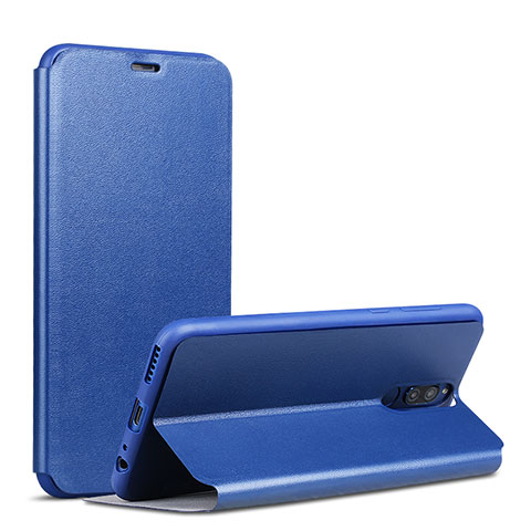 Coque Portefeuille Livre Cuir L01 pour Huawei G10 Bleu