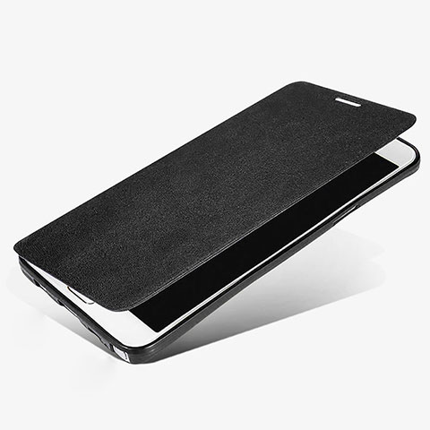 Coque Portefeuille Livre Cuir L02 pour Samsung Galaxy Note 5 N9200 N920 N920F Noir