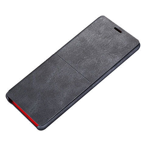 Coque Portefeuille Livre Cuir L02 pour Samsung Galaxy Note 8 Duos N950F Noir