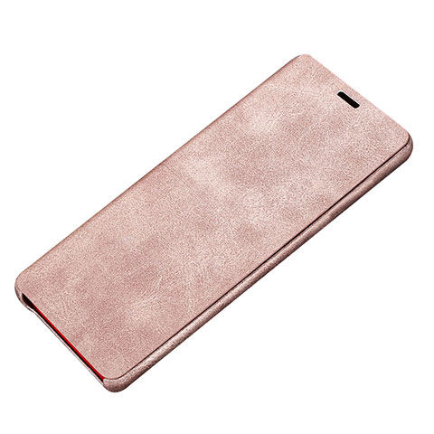 Coque Portefeuille Livre Cuir L02 pour Samsung Galaxy Note 8 Duos N950F Rose