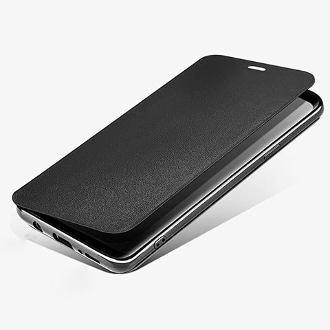 Coque Portefeuille Livre Cuir L02 pour Samsung Galaxy S9 Noir