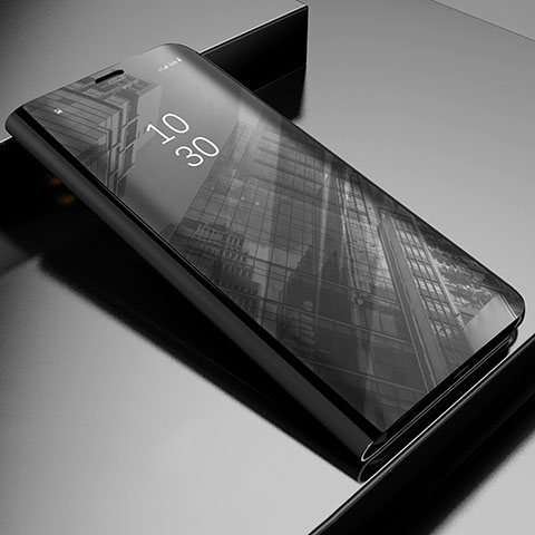 Coque Portefeuille Livre Cuir Miroir Housse Etui Clapet L03 pour Xiaomi Mi 12S Pro 5G Noir