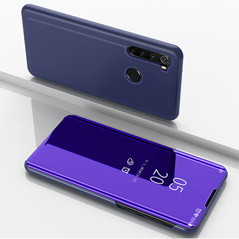 Coque Portefeuille Livre Cuir Miroir Housse Etui Clapet M01 pour Xiaomi Redmi Note 8 Violet