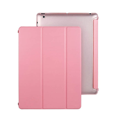 Coque Portefeuille Livre Cuir pour Apple iPad 2 Rose