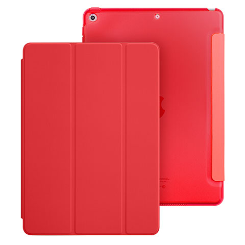 Coque Portefeuille Livre Cuir pour Apple New iPad 9.7 (2017) Rouge