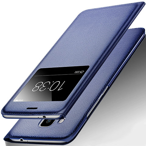 Coque Portefeuille Livre Cuir pour Huawei Nova Plus Bleu