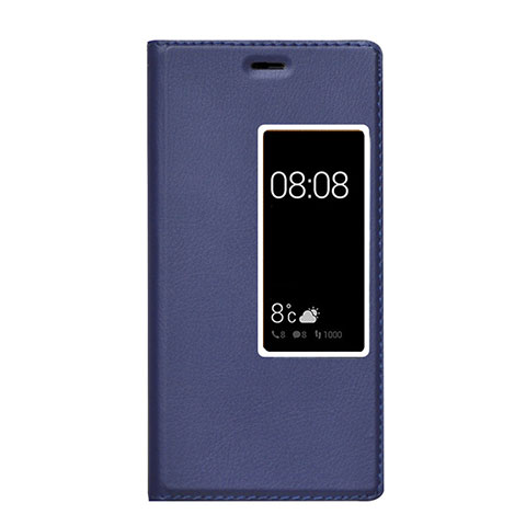 Coque Portefeuille Livre Cuir pour Huawei P9 Plus Bleu