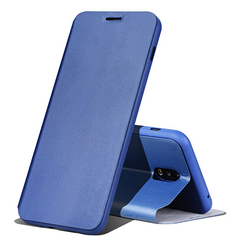 Coque Portefeuille Livre Cuir pour Samsung Galaxy C7 (2017) Bleu