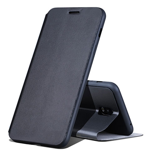 Coque Portefeuille Livre Cuir pour Samsung Galaxy C7 (2017) Noir