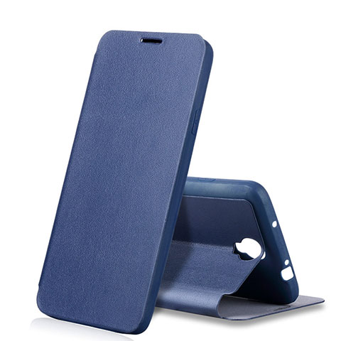 Coque Portefeuille Livre Cuir pour Samsung Galaxy Note 3 Neo N7505 Lite Duos N7502 Bleu