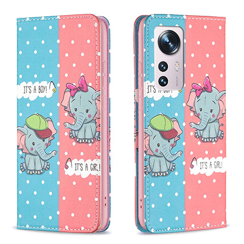 Coque Portefeuille Motif Fantaisie Livre Cuir Etui Clapet B01F pour Xiaomi Mi 12S 5G Rose