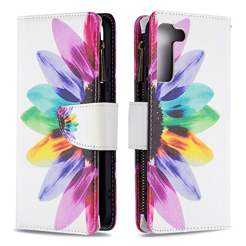Coque Portefeuille Motif Fantaisie Livre Cuir Etui Clapet B04F pour Samsung Galaxy S22 Plus 5G Colorful