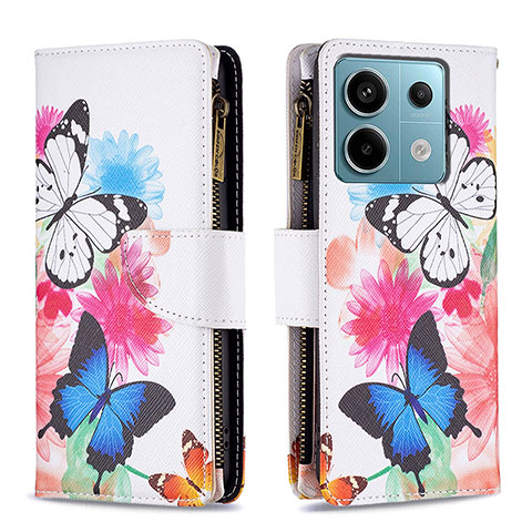 Coque Portefeuille Motif Fantaisie Livre Cuir Etui Clapet B04F pour Xiaomi Redmi Note 13 Pro 5G Colorful