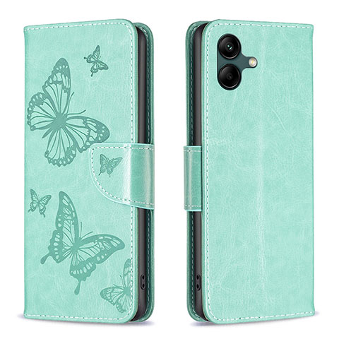Coque Portefeuille Papillon Livre Cuir Etui Clapet B01F pour Samsung Galaxy A04 4G Vert