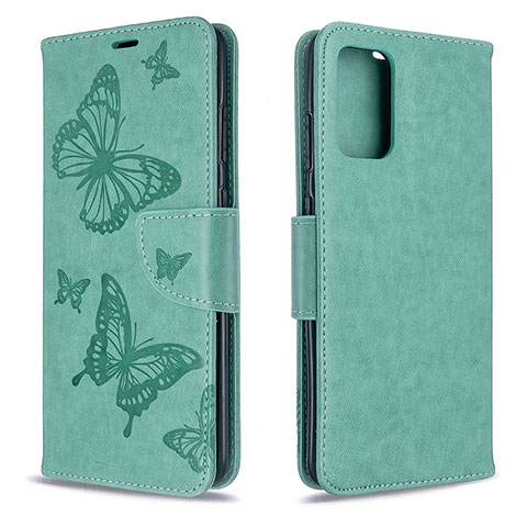 Coque Portefeuille Papillon Livre Cuir Etui Clapet B01F pour Samsung Galaxy S20 5G Vert