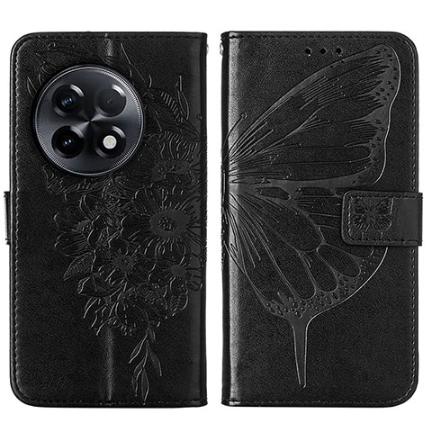 Coque Portefeuille Papillon Livre Cuir Etui Clapet Y01B pour OnePlus Ace 2 Pro 5G Noir