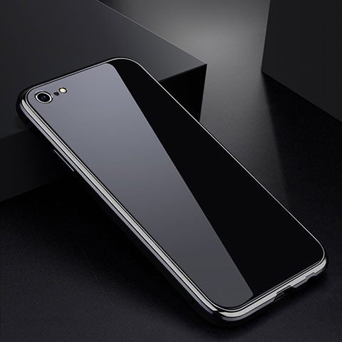 Coque Rebord Bumper Luxe Aluminum Metal Miroir Housse Etui pour Apple iPhone 6 Plus Argent