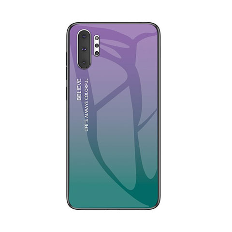 Coque Rebord Contour Silicone et Vitre Miroir Housse Etui Degrade Arc en Ciel M01 pour Samsung Galaxy Note 10 Plus 5G Mixte