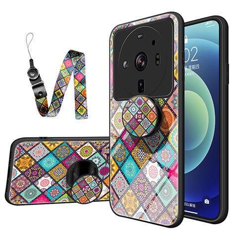 Coque Rebord Contour Silicone et Vitre Miroir Housse Etui M01 pour Xiaomi Mi 12S Ultra 5G Colorful