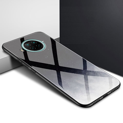 Coque Rebord Contour Silicone et Vitre Miroir Housse Etui T01 pour Xiaomi Mi 10T Lite 5G Noir