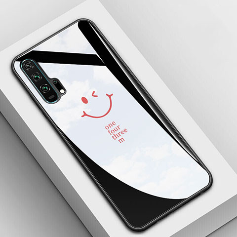 Coque Rebord Contour Silicone et Vitre Miroir Housse Etui T03 pour Huawei Honor 20 Pro Noir