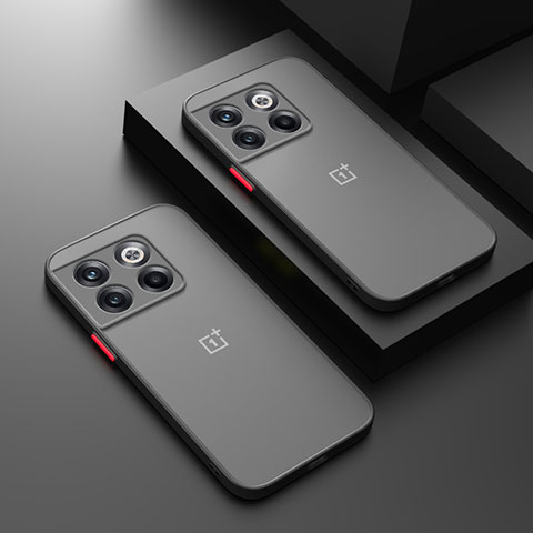 Coque Rebord Contour Silicone et Vitre Transparente Housse Etui pour OnePlus Ace 3 5G Noir