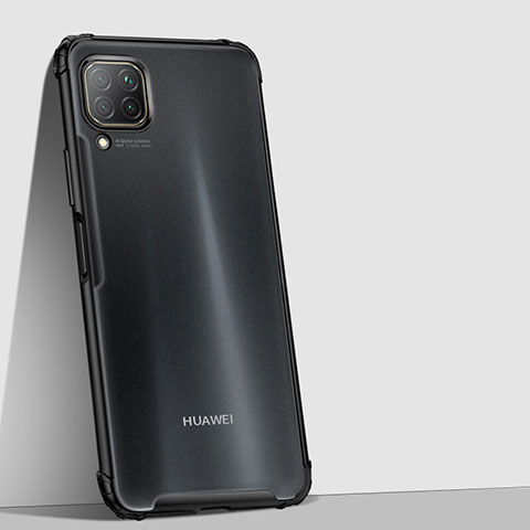 Coque Rebord Contour Silicone et Vitre Transparente Miroir Housse Etui H02 pour Huawei Nova 7i Noir