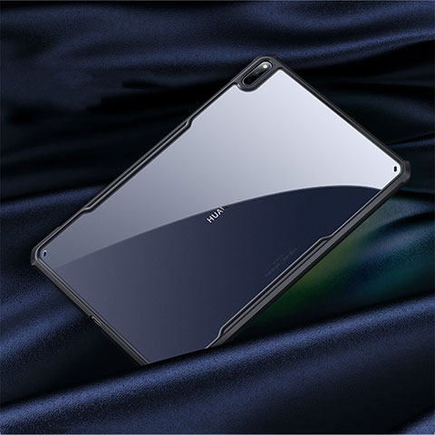 Coque Rebord Contour Silicone et Vitre Transparente Miroir Housse Etui M01 pour Huawei MatePad Pro 5G 10.8 Noir