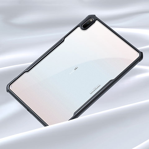 Coque Rebord Contour Silicone et Vitre Transparente Miroir Housse Etui pour Huawei MatePad 5G 10.4 Noir