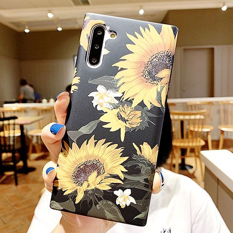 Coque Silicone Fleurs Souple Couleur Unie Etui Housse S01 pour Samsung Galaxy Note 10 5G Mixte